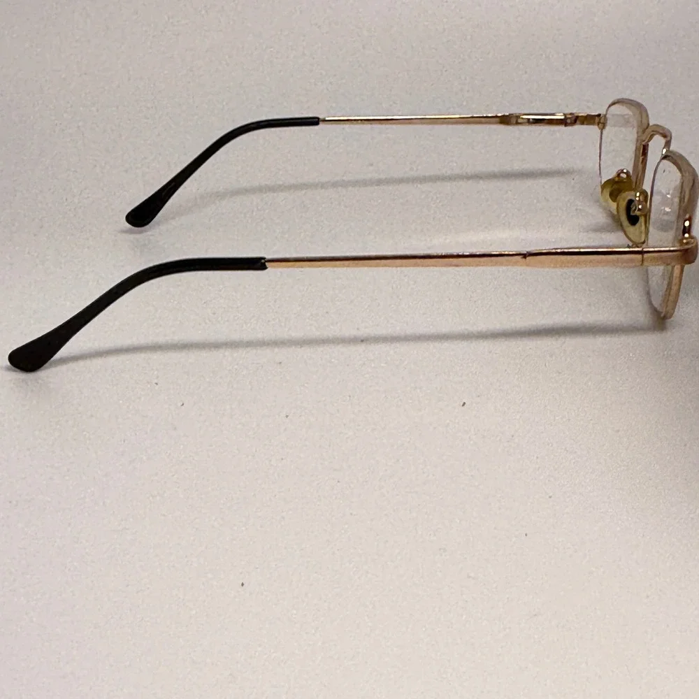 Royal Crown Italian Design 7515S Gold Metal Oval Eyeglass‎ Frames 50-18-140
